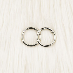 Noname - METAL YAYLI ÇANTA HALKASI 2.5 CM (2 ADET)