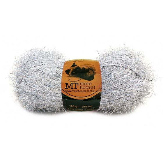 METE SILVERY KNITTING YARN