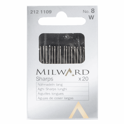 MILWARD 212 1109 POINTED SEWING NEEDLE NO:8