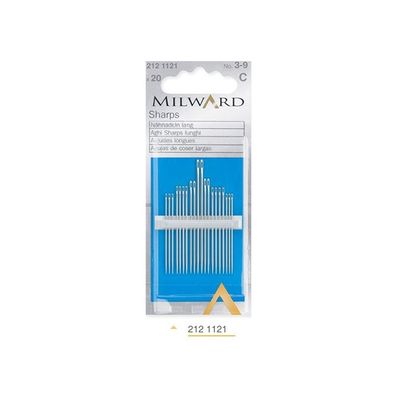 MILWARD 212 1121 POINTED SEWING NEEDLE NO:3-9