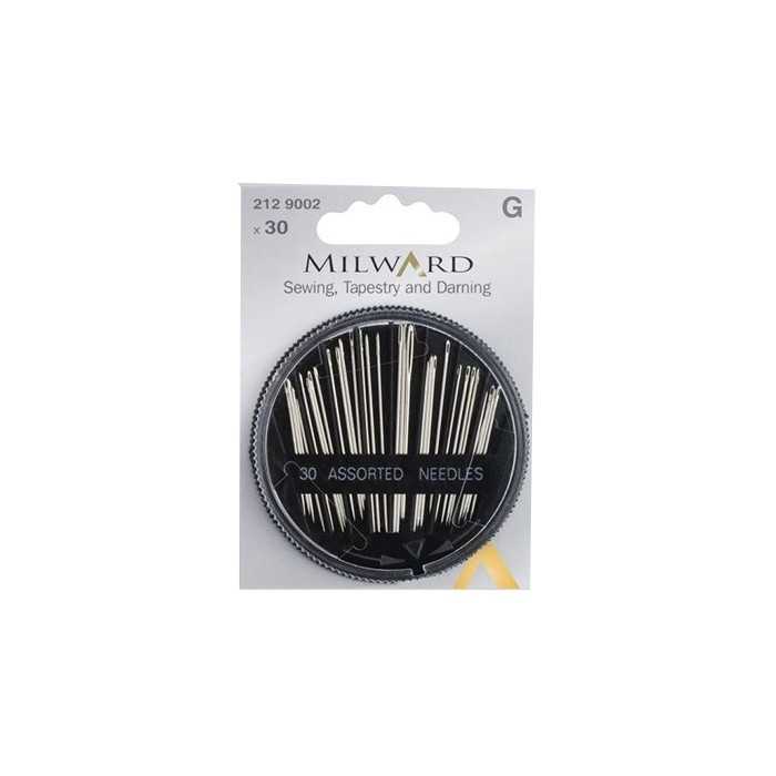 Milward 212 9002 Dikiş-kanava-onarım İğne Seti 30 Ad.