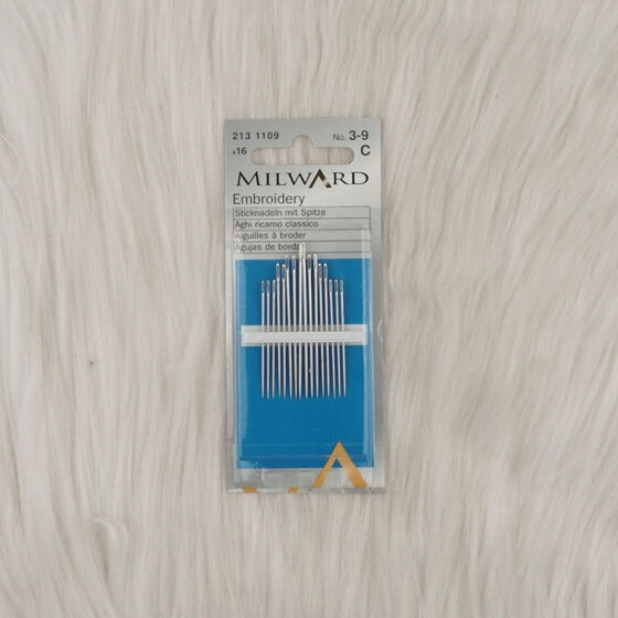 MILWARD 213 1109 EMBROIDERY NEEDLE NO:3-9 - 1