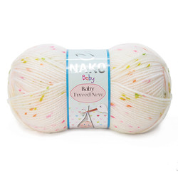 NAKO BABY TWEED NEW KNITTING YARN - Thumbnail