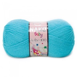 NAKO BABY 100 KNITTING YARN - Thumbnail