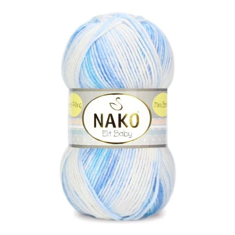 NAKO ELİT BABY MINI BATIK KNITTING YARN 100 GR - Thumbnail