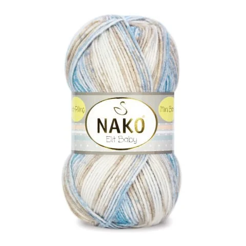 NAKO ELİT BABY MINI BATIK KNITTING YARN 100 GR - Thumbnail