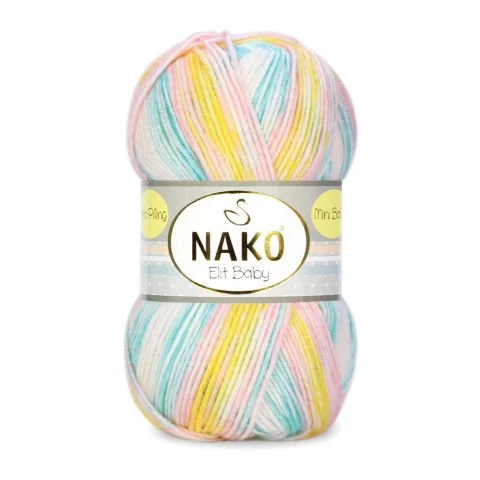 NAKO ELİT BABY MINI BATIK KNITTING YARN 100 GR - Thumbnail