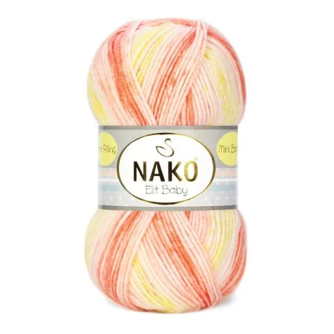 NAKO ELİT BABY MINI BATIK KNITTING YARN 100 GR - Thumbnail