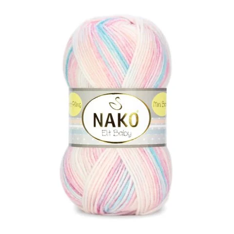 NAKO ELİT BABY MINI BATIK KNITTING YARN 100 GR - Thumbnail