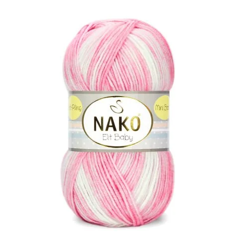 NAKO ELİT BABY MINI BATIK KNITTING YARN 100 GR - Thumbnail