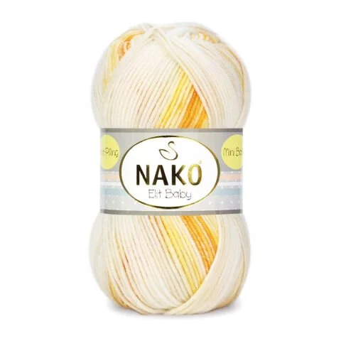 NAKO ELİT BABY MINI BATIK KNITTING YARN 100 GR - Thumbnail