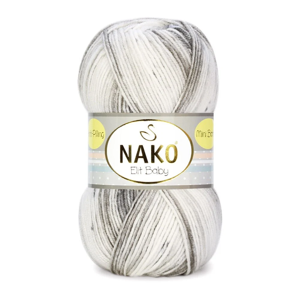 NAKO ELİT BABY MINI BATIK KNITTING YARN 100 GR - Thumbnail