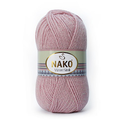 NAKO MINK SILVERY KNITTING YARN - Thumbnail