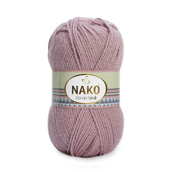 NAKO MINK SILVERY KNITTING YARN - Thumbnail