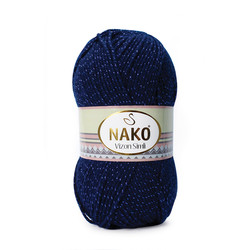 NAKO MINK SILVERY KNITTING YARN - Thumbnail