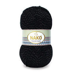 NAKO MINK SILVERY KNITTING YARN - Thumbnail