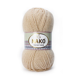 NAKO MINK SILVERY KNITTING YARN - Thumbnail