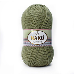 NAKO MINK SILVERY KNITTING YARN - Thumbnail