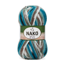 NAKO SUPER PEARL HIT JACQUARD KNITTING YARN - Thumbnail