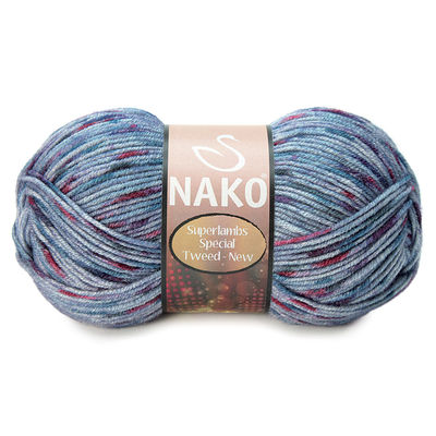 NAKO SUPERLAMBS SPECIAL TWEED KNITTING YARN