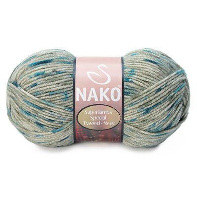 NAKO SUPERLAMBS SPECIAL TWEED KNITTING YARN