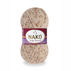 NAKO VEGA TWEED KNITTING YARN - Thumbnail