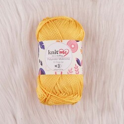 KNİT ME POLYESTER MACROME HAND KNITTING YARN NO:3 100 GR.125 MT. - Thumbnail