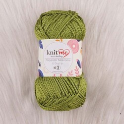 KNİT ME POLYESTER MACROME HAND KNITTING YARN NO:3 100 GR.125 MT. - Thumbnail