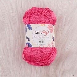 KNİT ME POLYESTER MACROME HAND KNITTING YARN NO:3 100 GR.125 MT. - Thumbnail