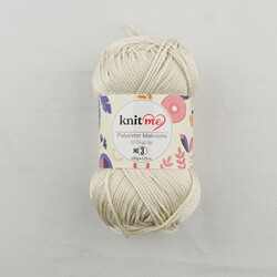 KNİT ME POLYESTER MACROME HAND KNITTING YARN NO:3 100 GR.125 MT. - Thumbnail