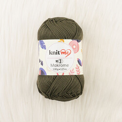 KNİT ME POLYESTER MACROME HAND KNITTING YARN NO:3 100 GR.125 MT. - Thumbnail