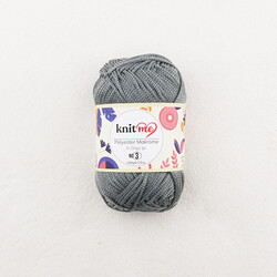 KNİT ME POLYESTER MACROME HAND KNITTING YARN NO:3 100 GR.125 MT. - Thumbnail