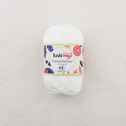 KNİT ME POLYESTER MACROME HAND KNITTING YARN NO:3 100 GR.125 MT. - Thumbnail