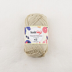 KNİT ME POLYESTER MACROME HAND KNITTING YARN NO:3 100 GR.125 MT. - Thumbnail