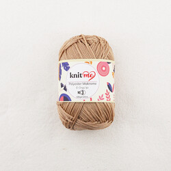 KNİT ME POLYESTER MACROME HAND KNITTING YARN NO:3 100 GR.125 MT. - Thumbnail