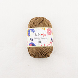 KNİT ME POLYESTER MACROME HAND KNITTING YARN NO:3 100 GR.125 MT. - Thumbnail