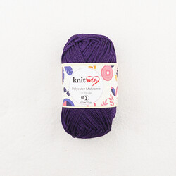 KNİT ME POLYESTER MACROME HAND KNITTING YARN NO:3 100 GR.125 MT. - Thumbnail