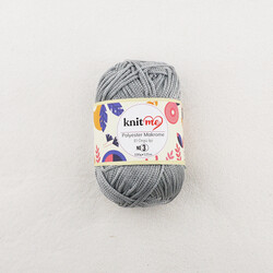 KNİT ME POLYESTER MACROME HAND KNITTING YARN NO:3 100 GR.125 MT. - Thumbnail