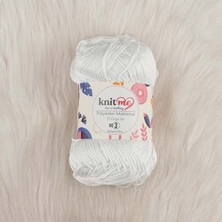 KNİT ME POLYESTER MACROME HAND KNITTING YARN NO:3 100 GR.125 MT. - Thumbnail