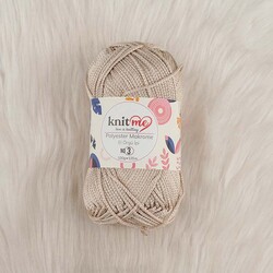 KNİT ME POLYESTER MACROME HAND KNITTING YARN NO:3 100 GR.125 MT. - Thumbnail