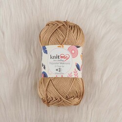 KNİT ME POLYESTER MACROME HAND KNITTING YARN NO:3 100 GR.125 MT. - Thumbnail