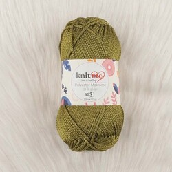 KNİT ME POLYESTER MACROME HAND KNITTING YARN NO:3 100 GR.125 MT. - Thumbnail