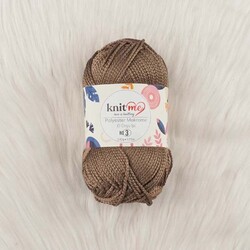 KNİT ME POLYESTER MACROME HAND KNITTING YARN NO:3 100 GR.125 MT. - Thumbnail