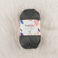 KNİT ME POLYESTER MACROME HAND KNITTING YARN NO:3 100 GR.125 MT. - Thumbnail