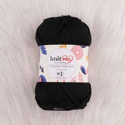 KNİT ME POLYESTER MACROME HAND KNITTING YARN NO:3 100 GR.125 MT. - Thumbnail