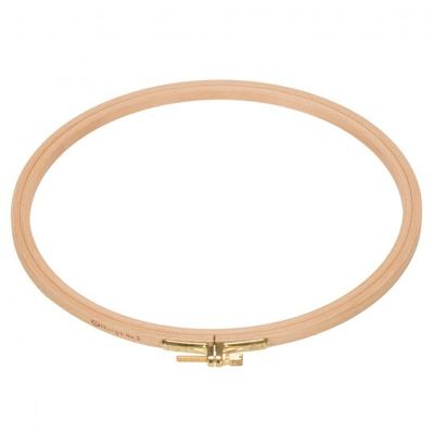 -NURGE 8MM. TİMBERED EMBROIDERY HOOP WITH SCREW NO:4 DIAMETER:19 cm