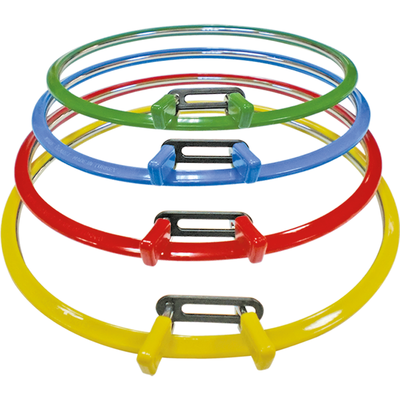 -NURGE LARGE SIZED METAL SPRUNG EMBRODIERY PULLEY DIAMETER: 19,5 cm