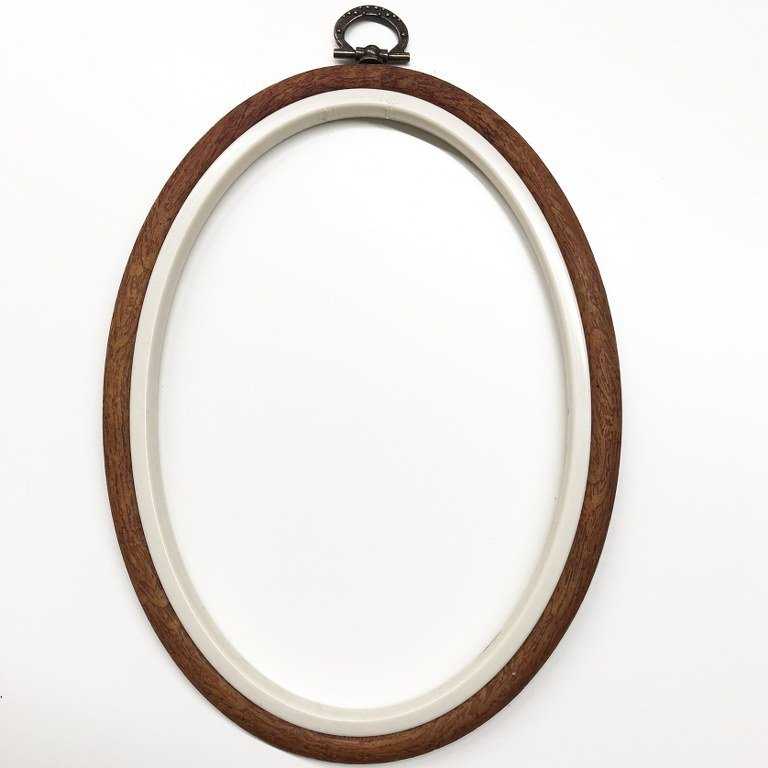 Nurge Oval Plastik Pano Nakış Kasnağı No:3