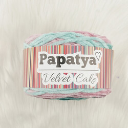 PAPATYA VELVET CAKE EL ÖRGÜ İPİ 150 GR. 150 MT. - Thumbnail