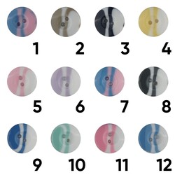 POLYESTER BABY BUTTON WITH COLOR PASSING 15 MM - Thumbnail